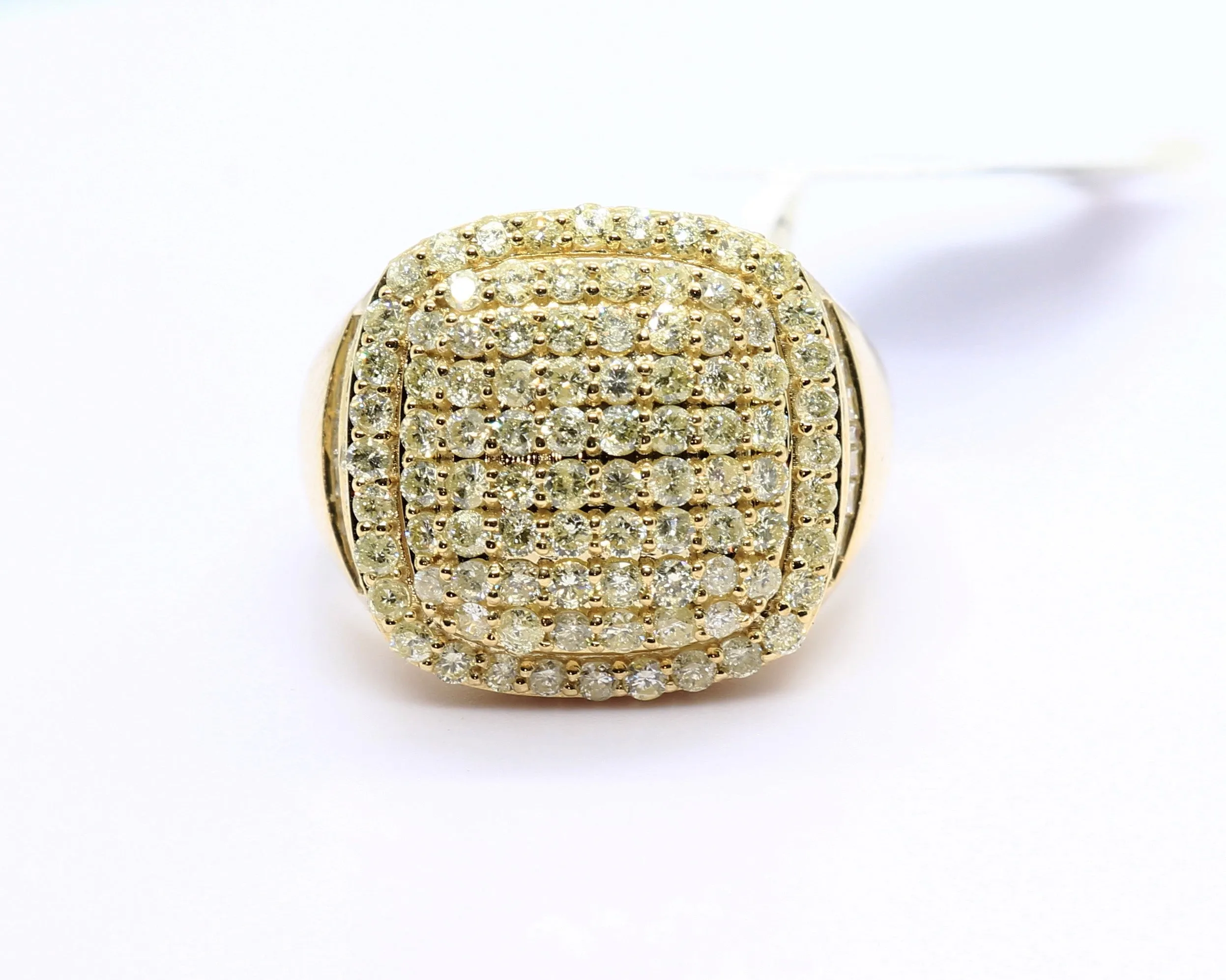 10K Yellow Gold Puff Ring