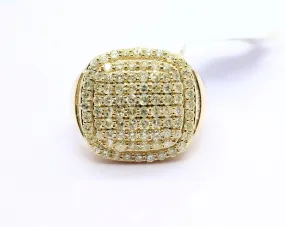 10K Yellow Gold Puff Ring