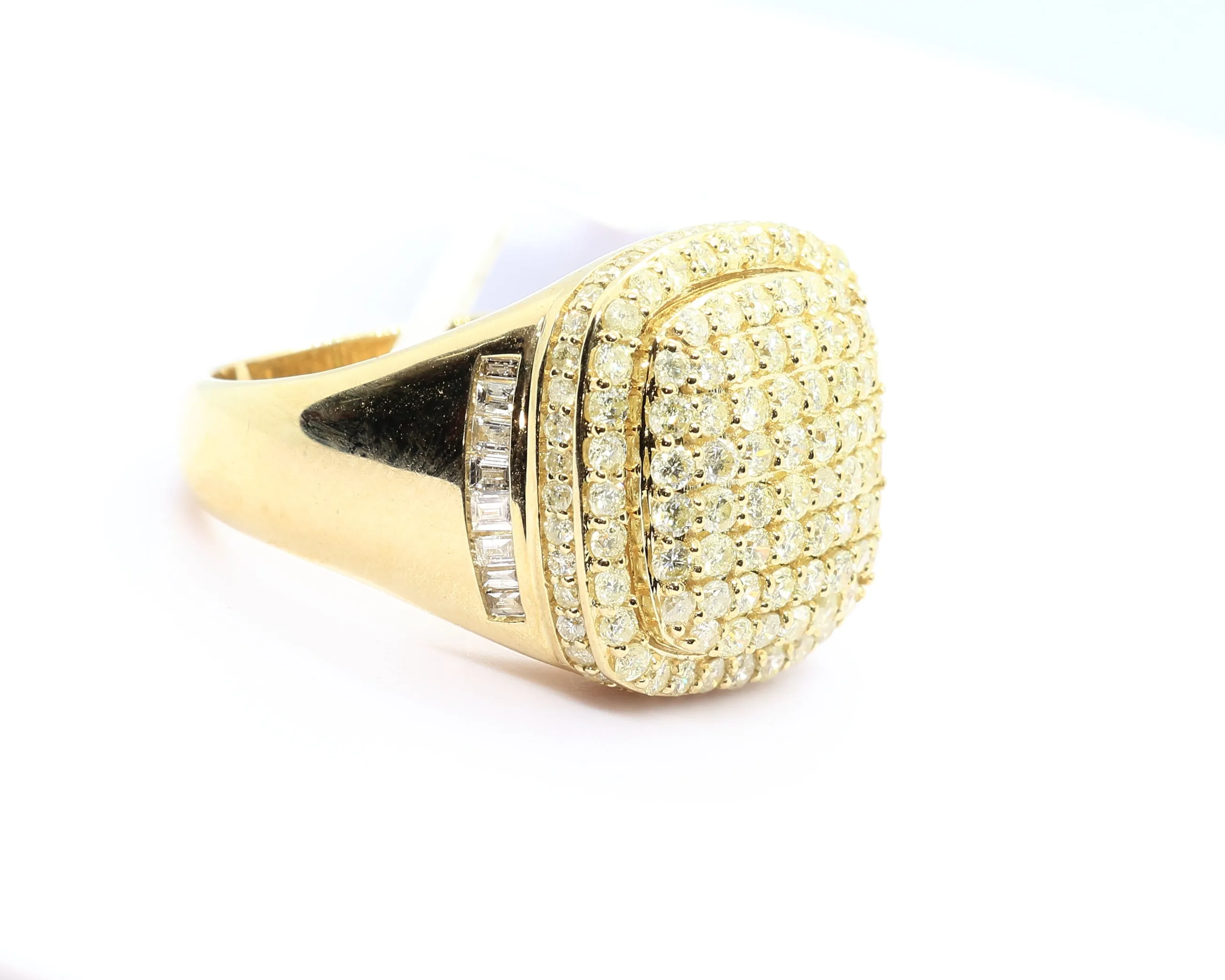 10K Yellow Gold Puff Ring