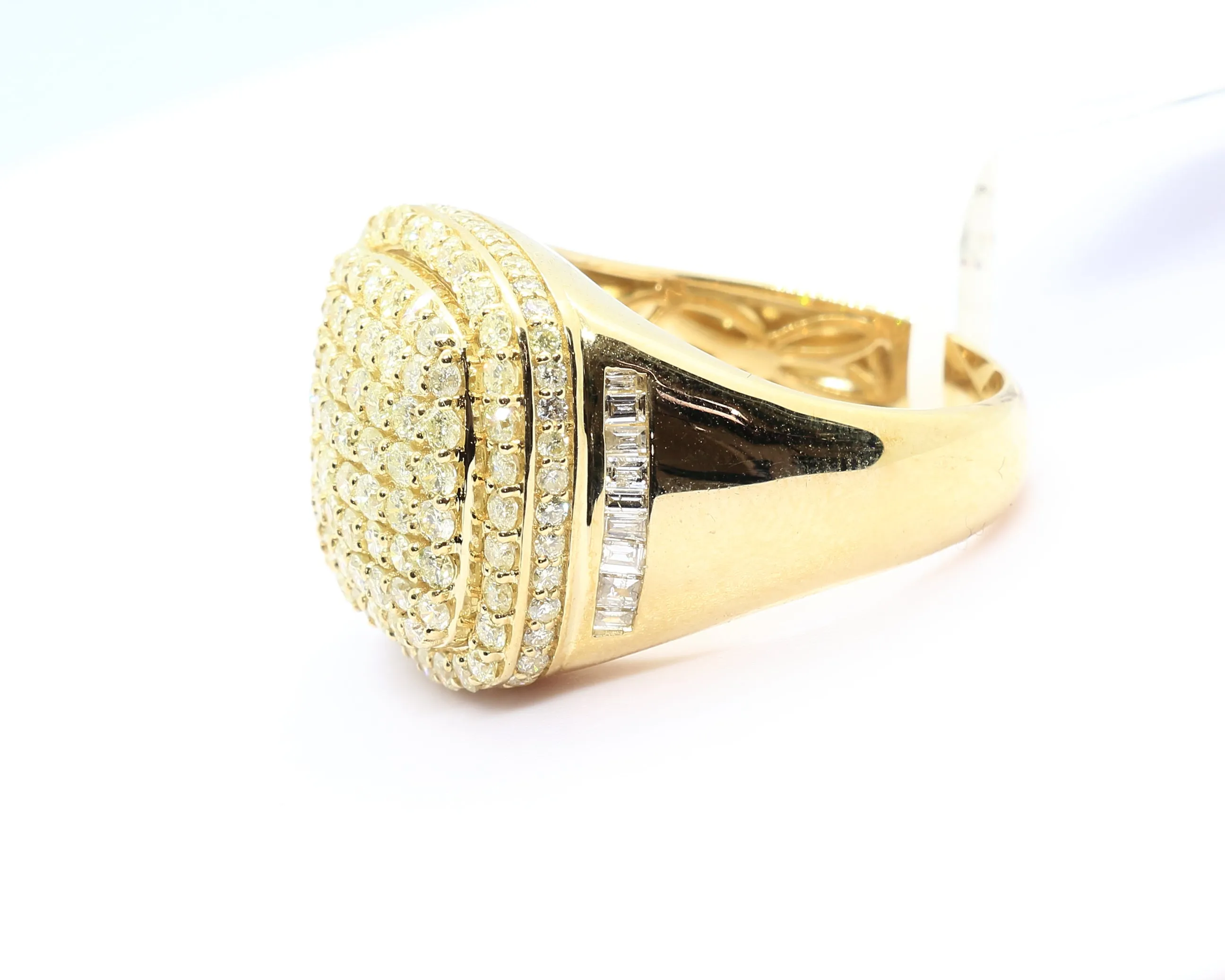 10K Yellow Gold Puff Ring