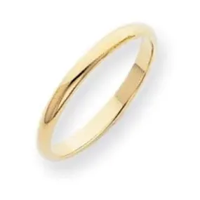 14K Y Gold 2mm Wedding Band 1.7grms