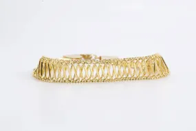 7" 14k Yellow Gold Openwork Bracelet (8.10g.)