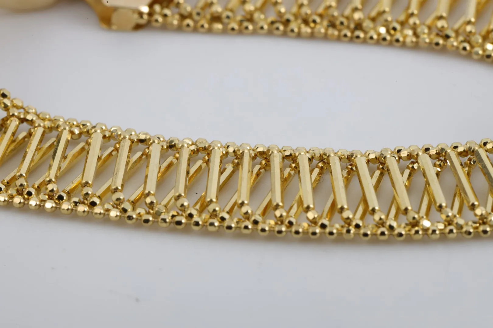 7" 14k Yellow Gold Openwork Bracelet (8.10g.)