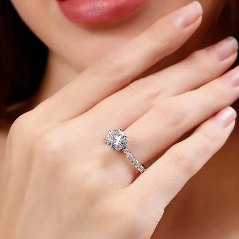 925 Pure Silver Miss Carat Classy Status Special Couple's Ring