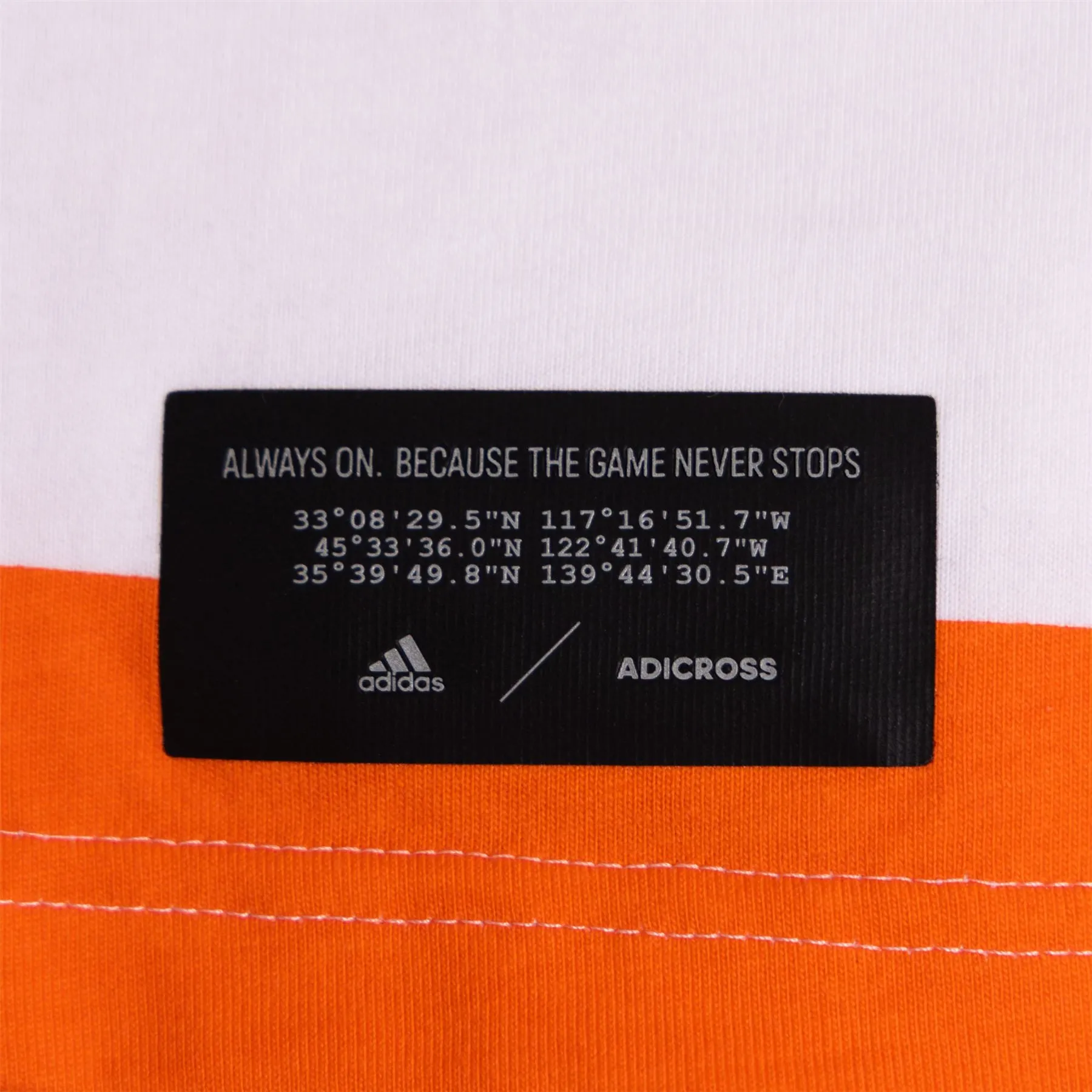 Adicross LS Polo White/Semi Impact Orange - AW22