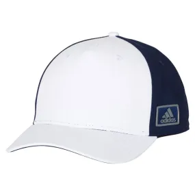 adidas White/Navy Block Patch Cap