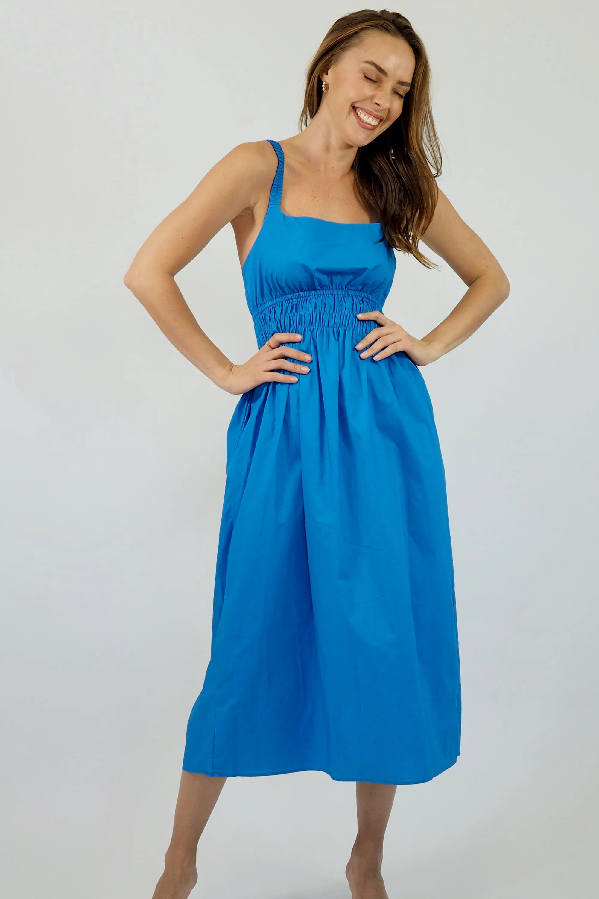 Alice Cut Out Dress - Blue