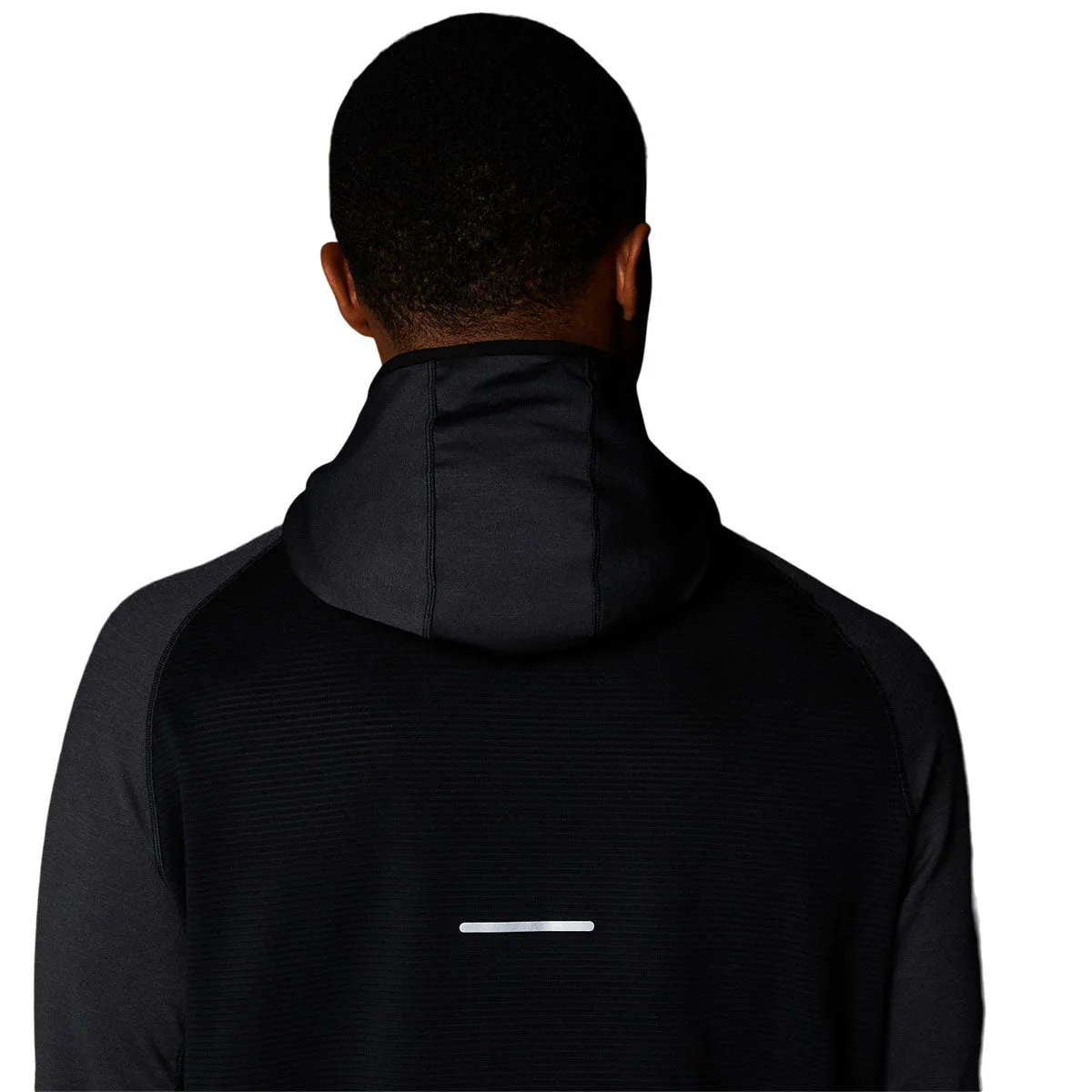 Asics Big Winter Run Ls Hoodie Black Heather '  