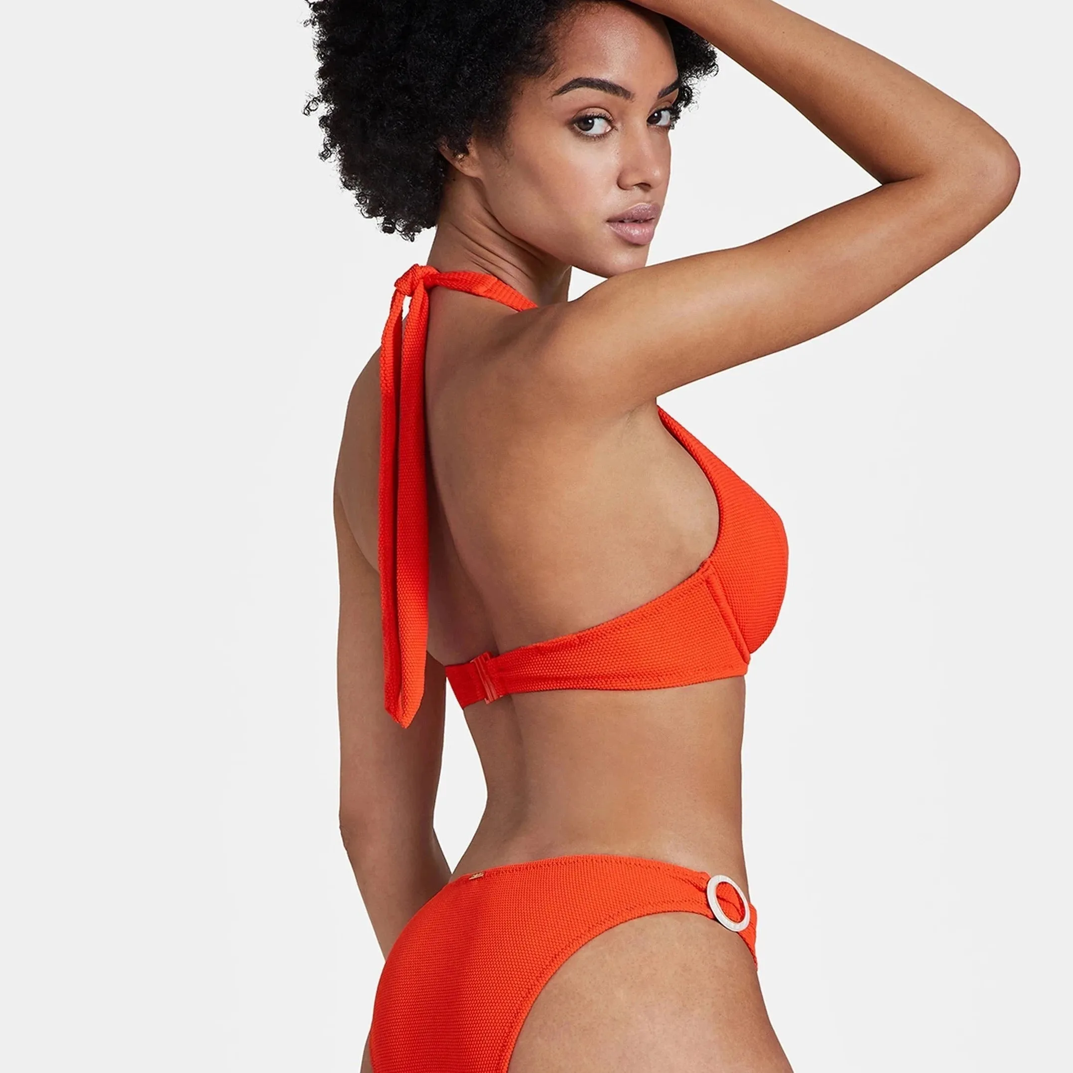 Aubade Summer Fizz Moulded Plunge Bra in Orange IS08