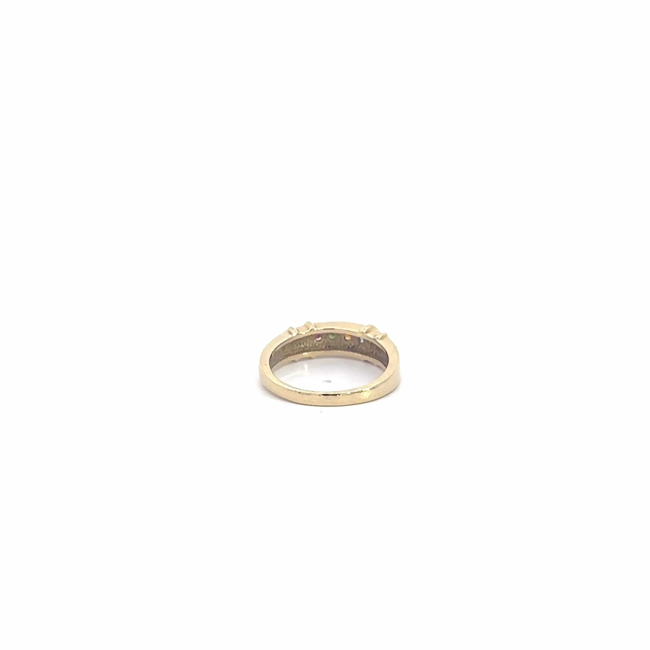 Baikalla 14k Yellow Gold 4 Family Gemstone Ring