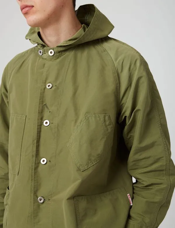 Battenwear x Post Overalls Hooded Sweetbear - Olive Green