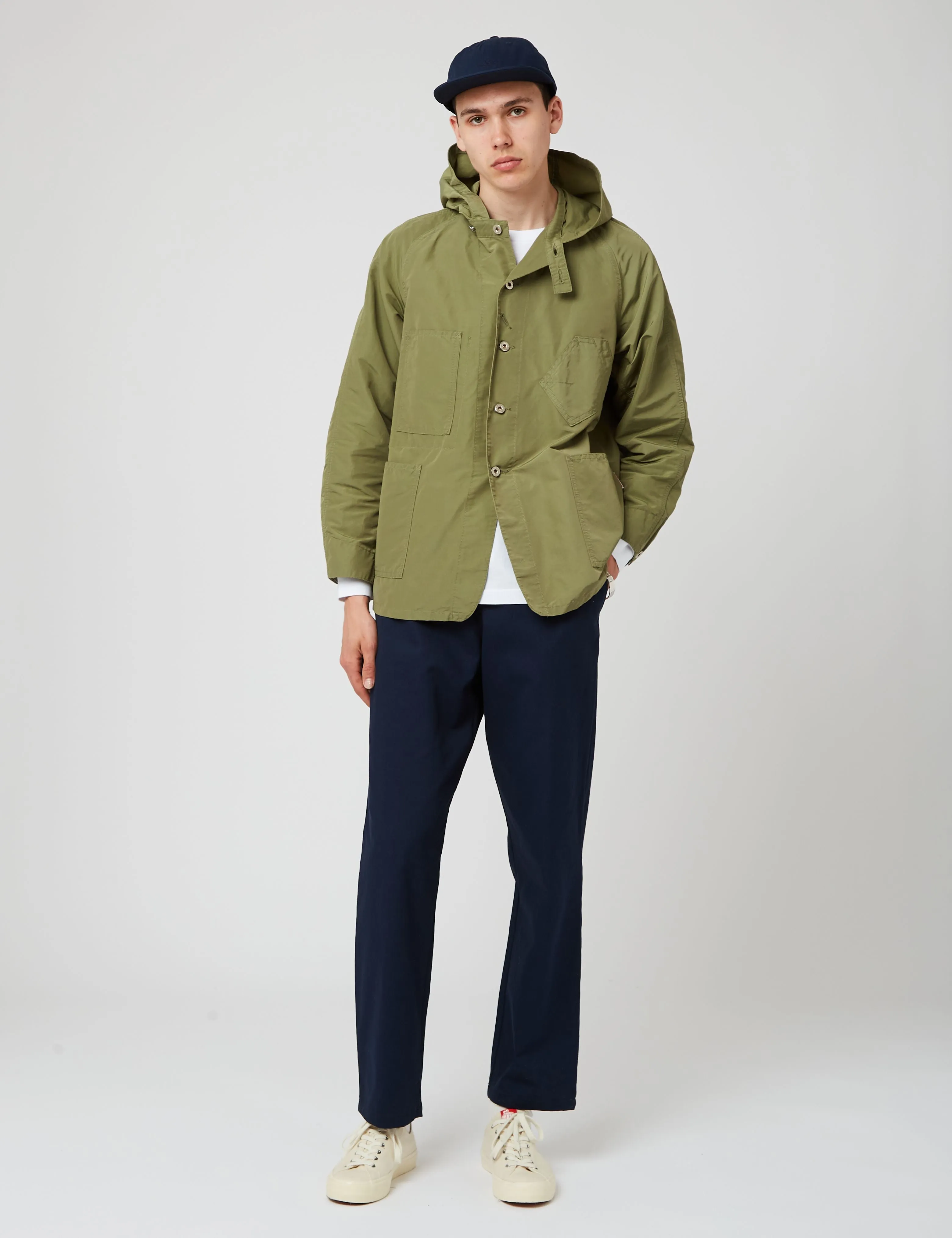 Battenwear x Post Overalls Hooded Sweetbear - Olive Green