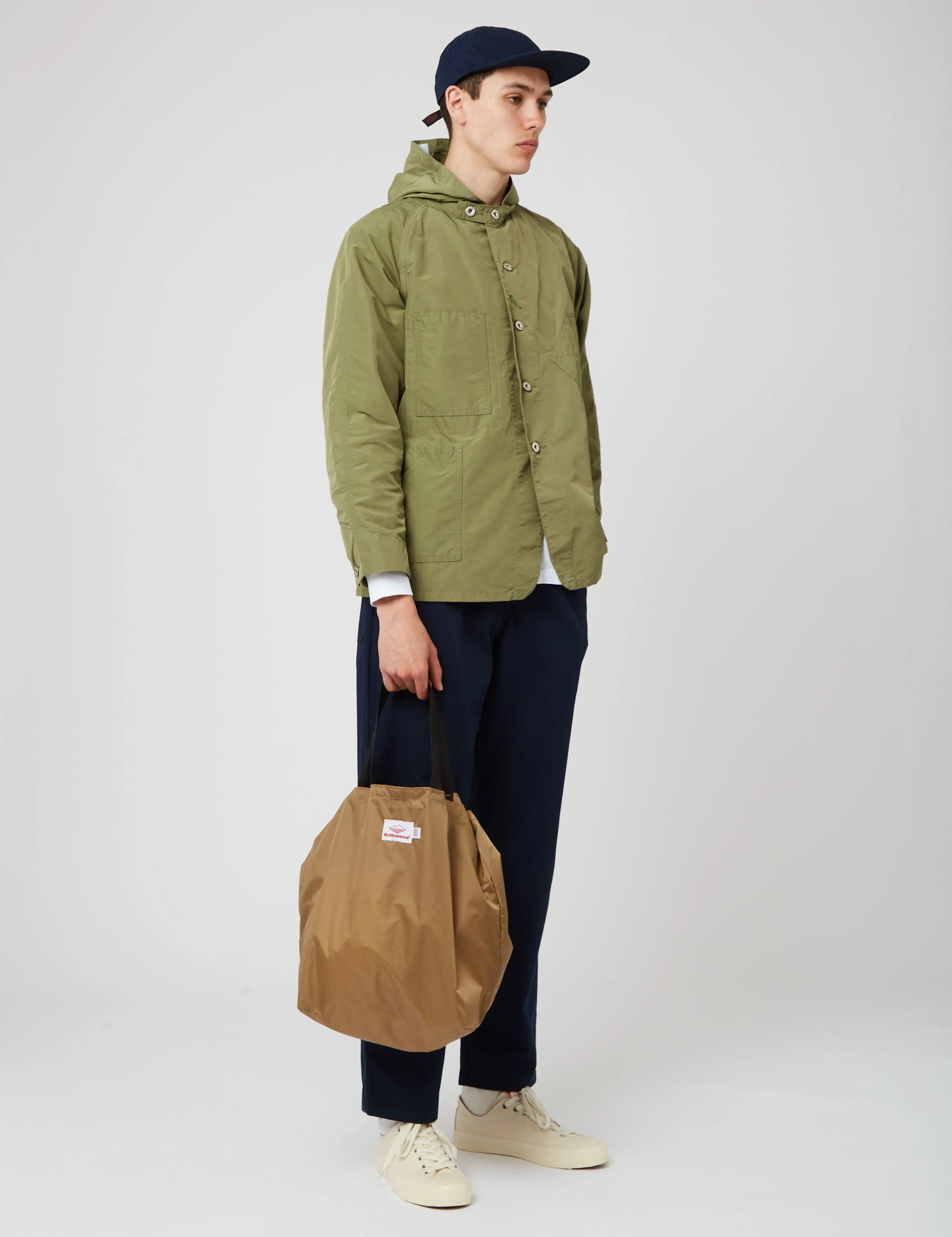 Battenwear x Post Overalls Hooded Sweetbear - Olive Green