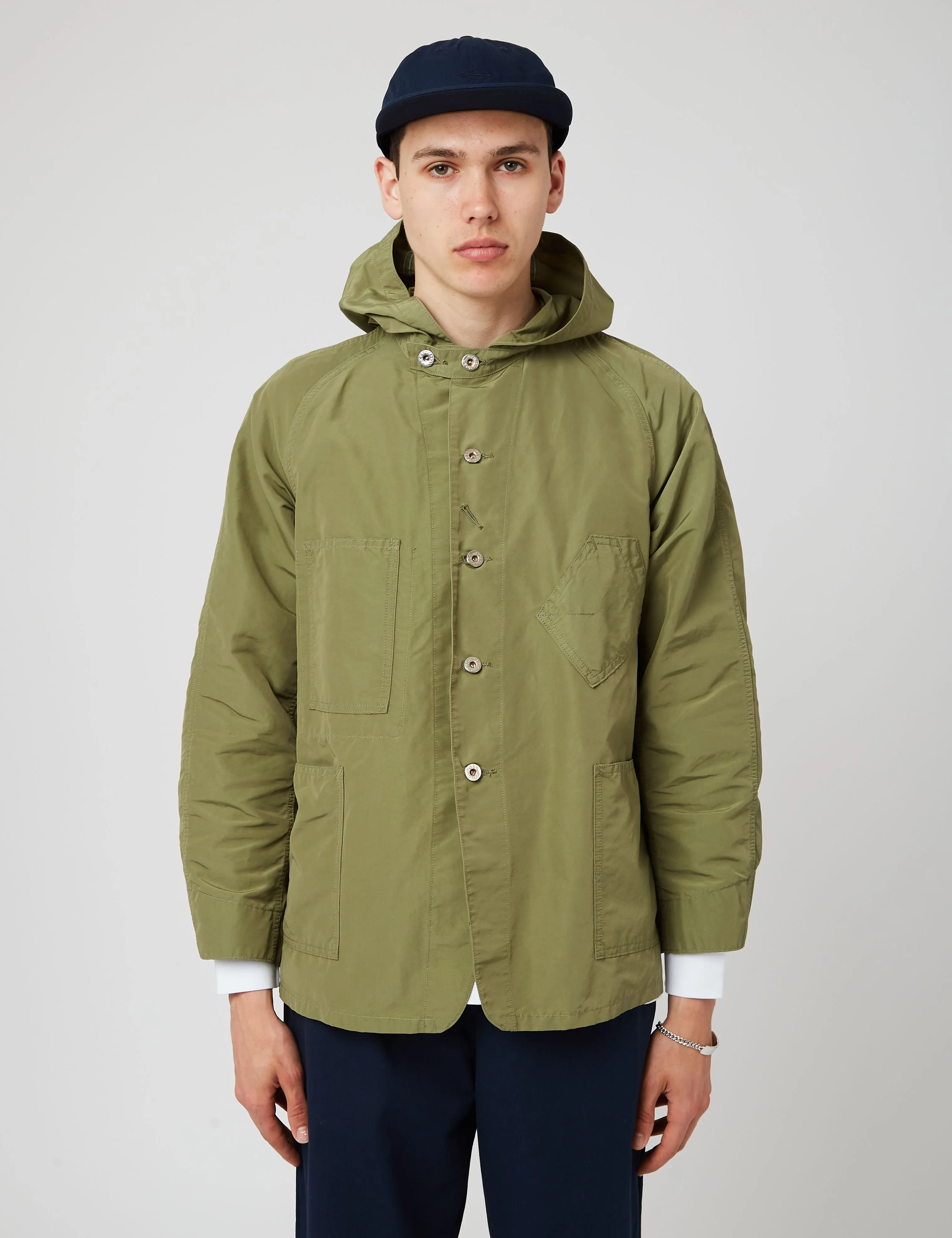 Battenwear x Post Overalls Hooded Sweetbear - Olive Green