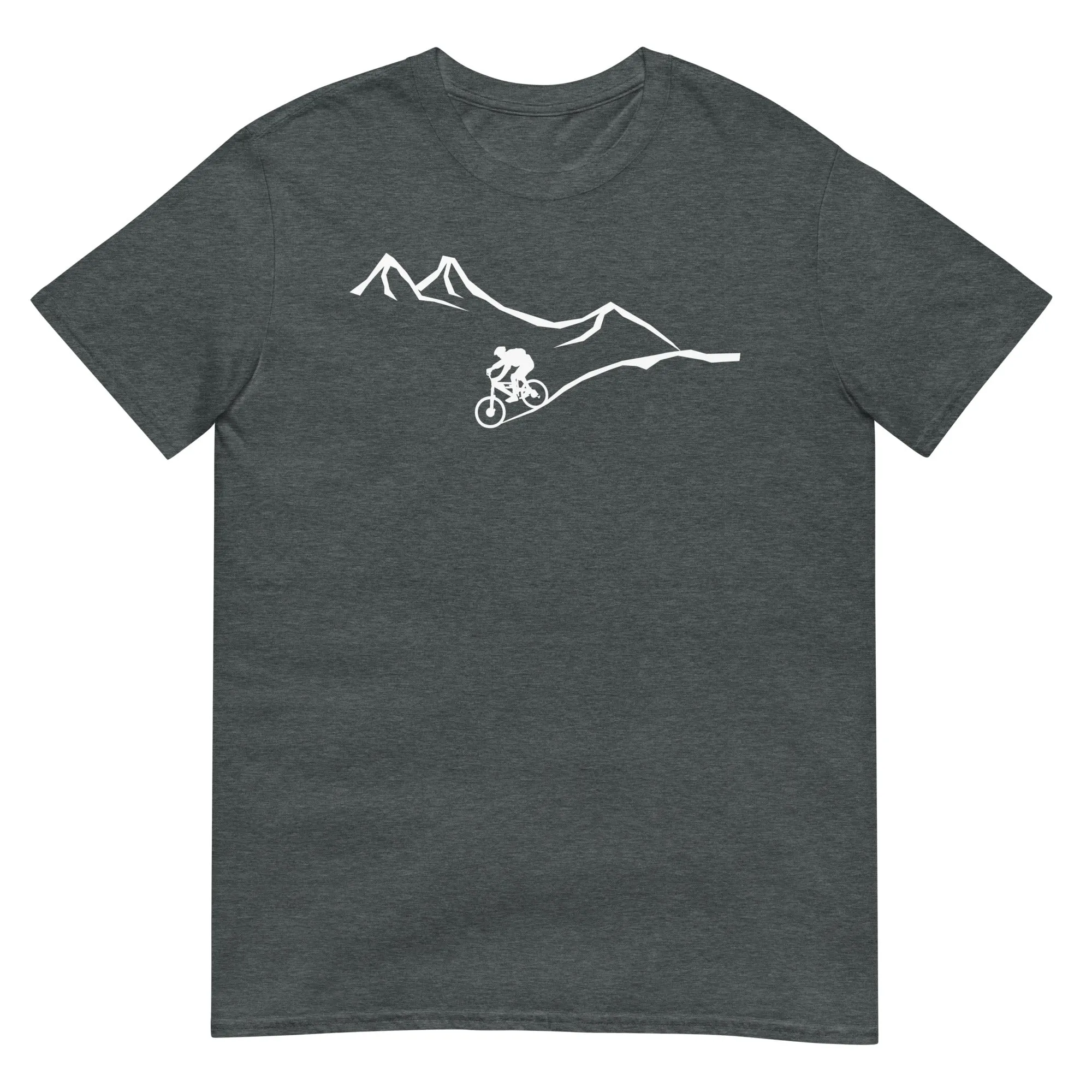 Berge - Kurve Linie - Radfahren -   - Unisex Basic Softstyle T-Shirt | Gildan 64000