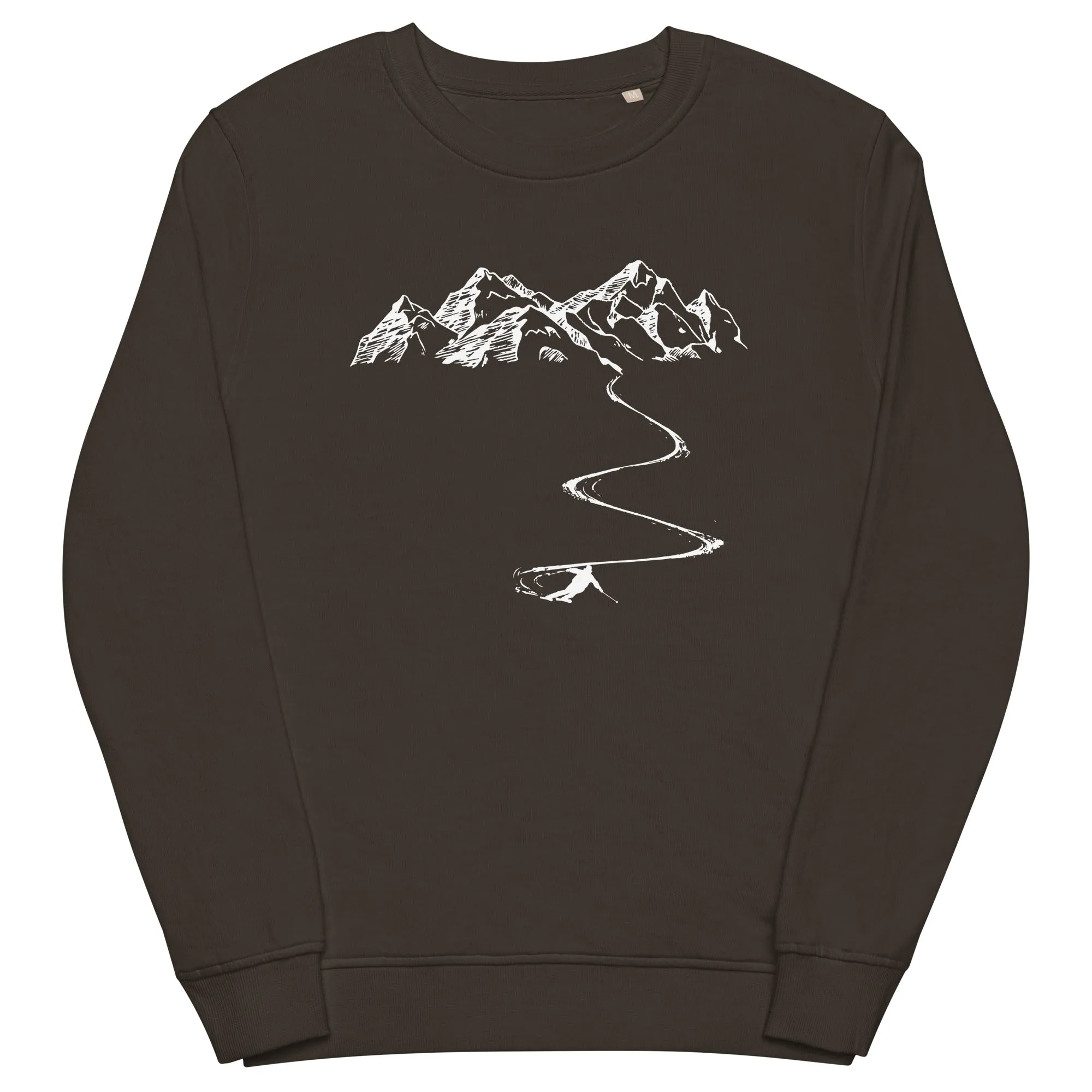 Berge - Kurve Linie - Skifahren - (SK)  - Unisex Organic Sweatshirt | SOL'S 03574