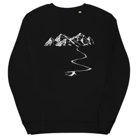 Berge - Kurve Linie - Skifahren - (SK)  - Unisex Organic Sweatshirt | SOL'S 03574