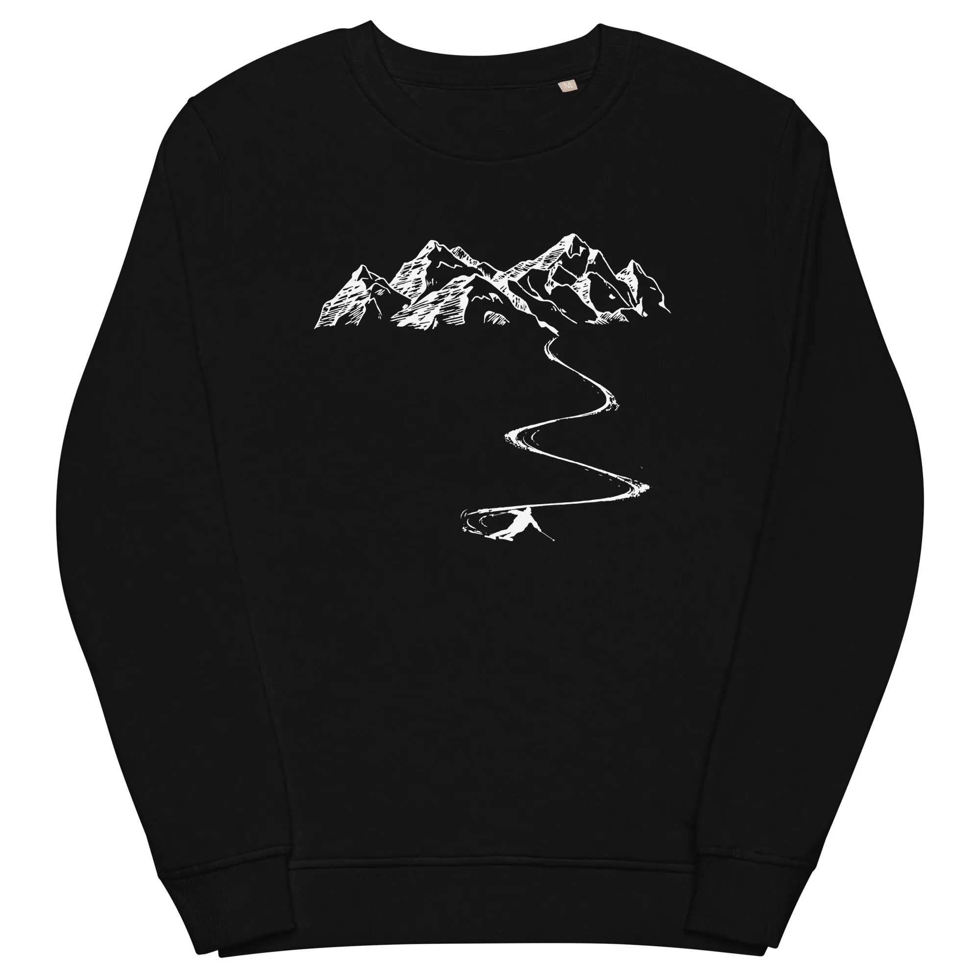 Berge - Kurve Linie - Skifahren - (SK)  - Unisex Organic Sweatshirt | SOL'S 03574