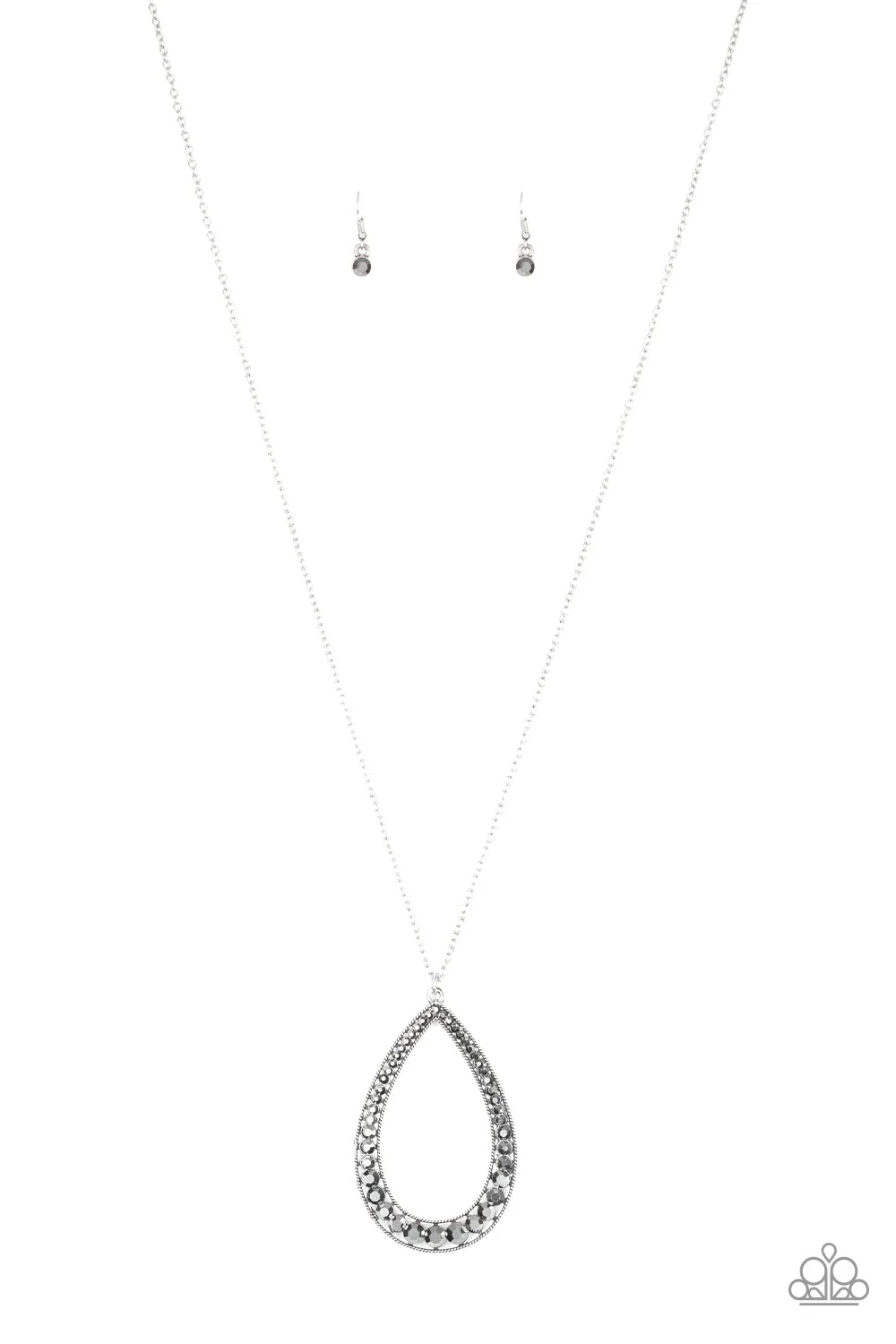 Big Ticket Twinkle Silver Necklace Set