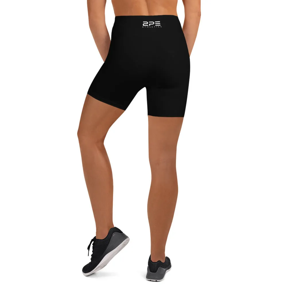 Black High Waisted Yoga Shorts