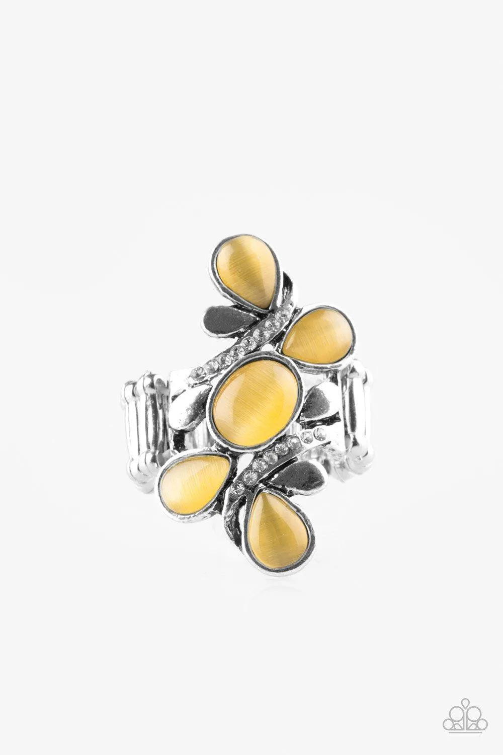 Bliss Out Yellow Moonstone Ring - Paparazzi Accessories