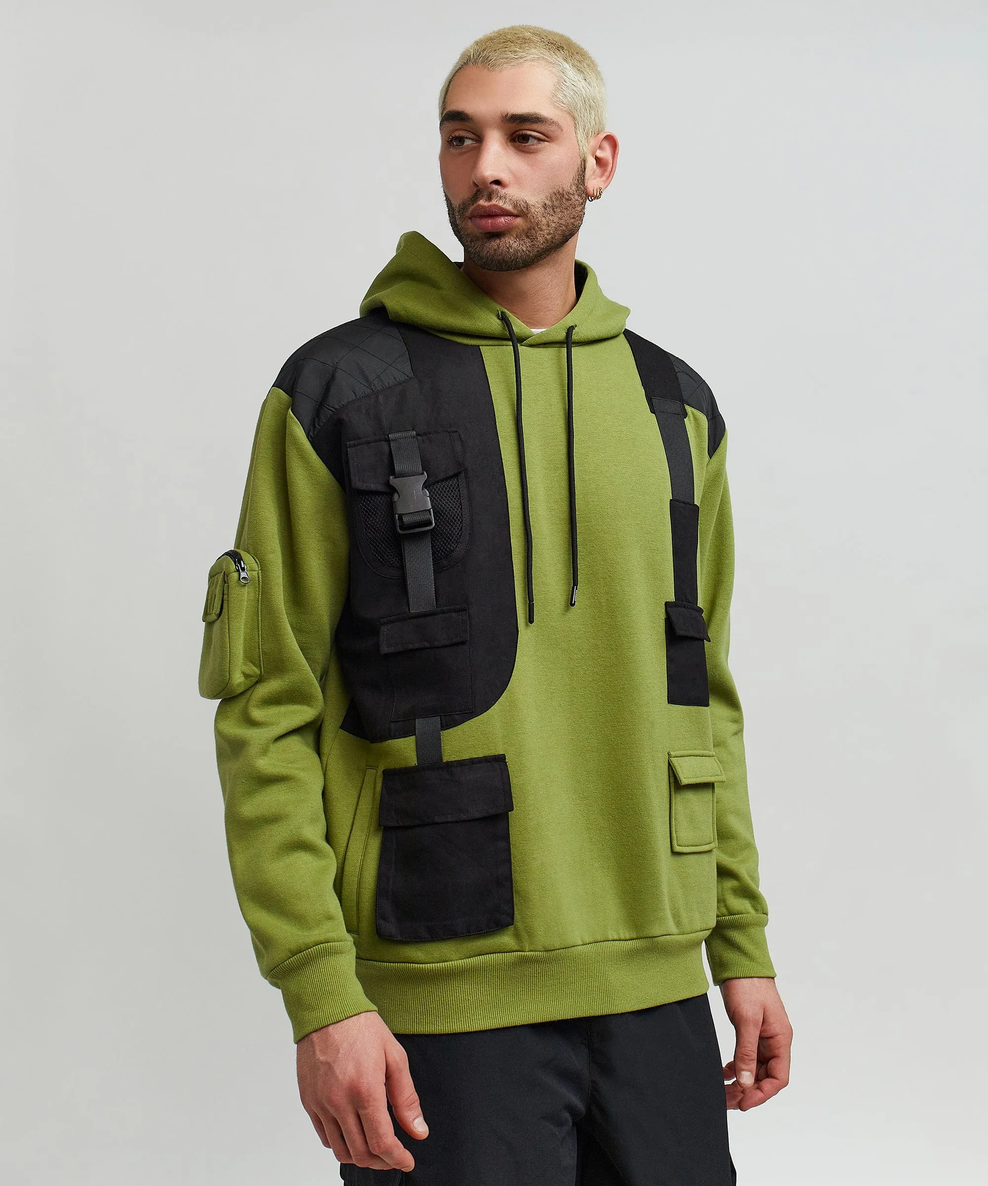 Brigade Fleece Hoodie - Olive Green