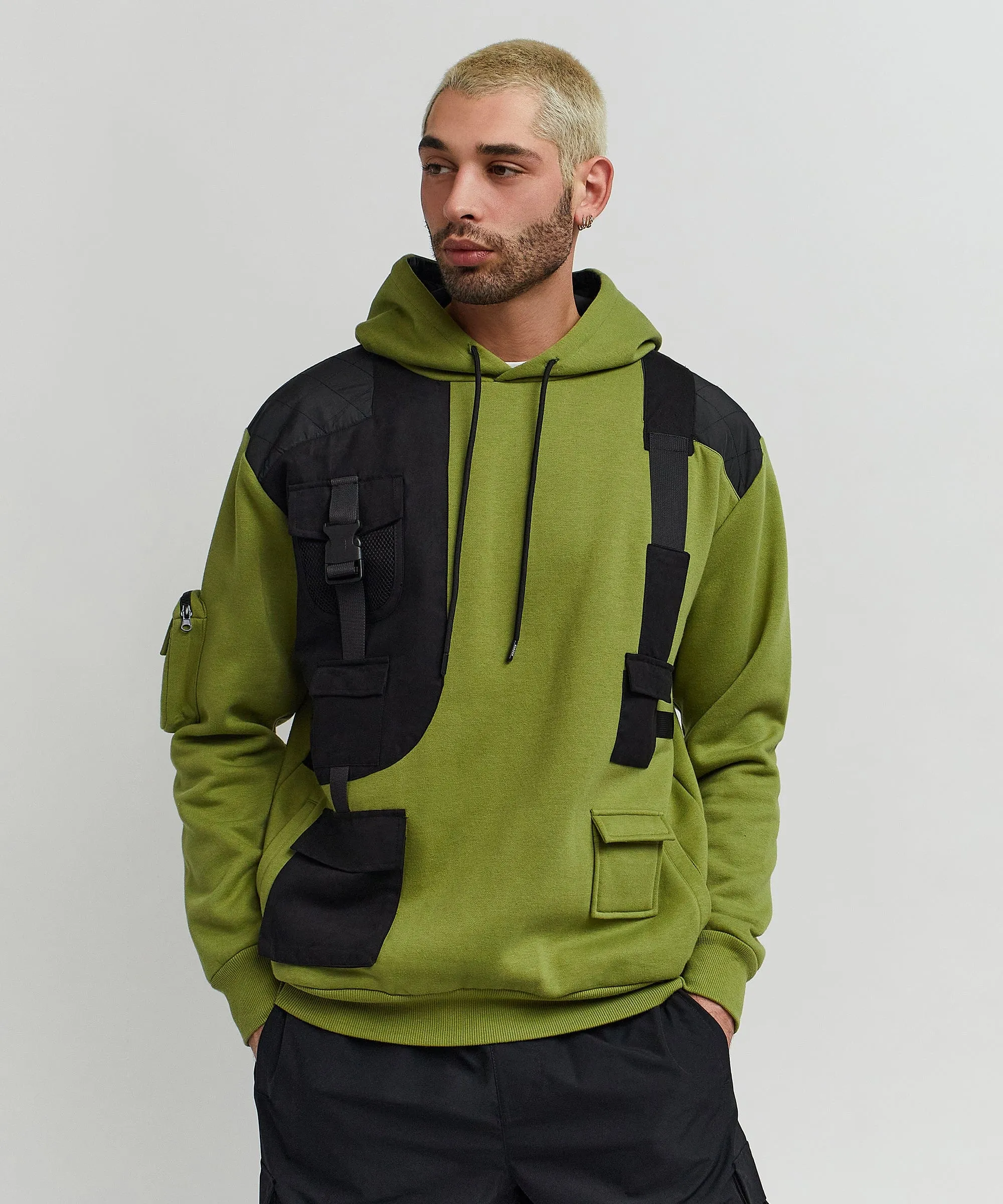 Brigade Fleece Hoodie - Olive Green