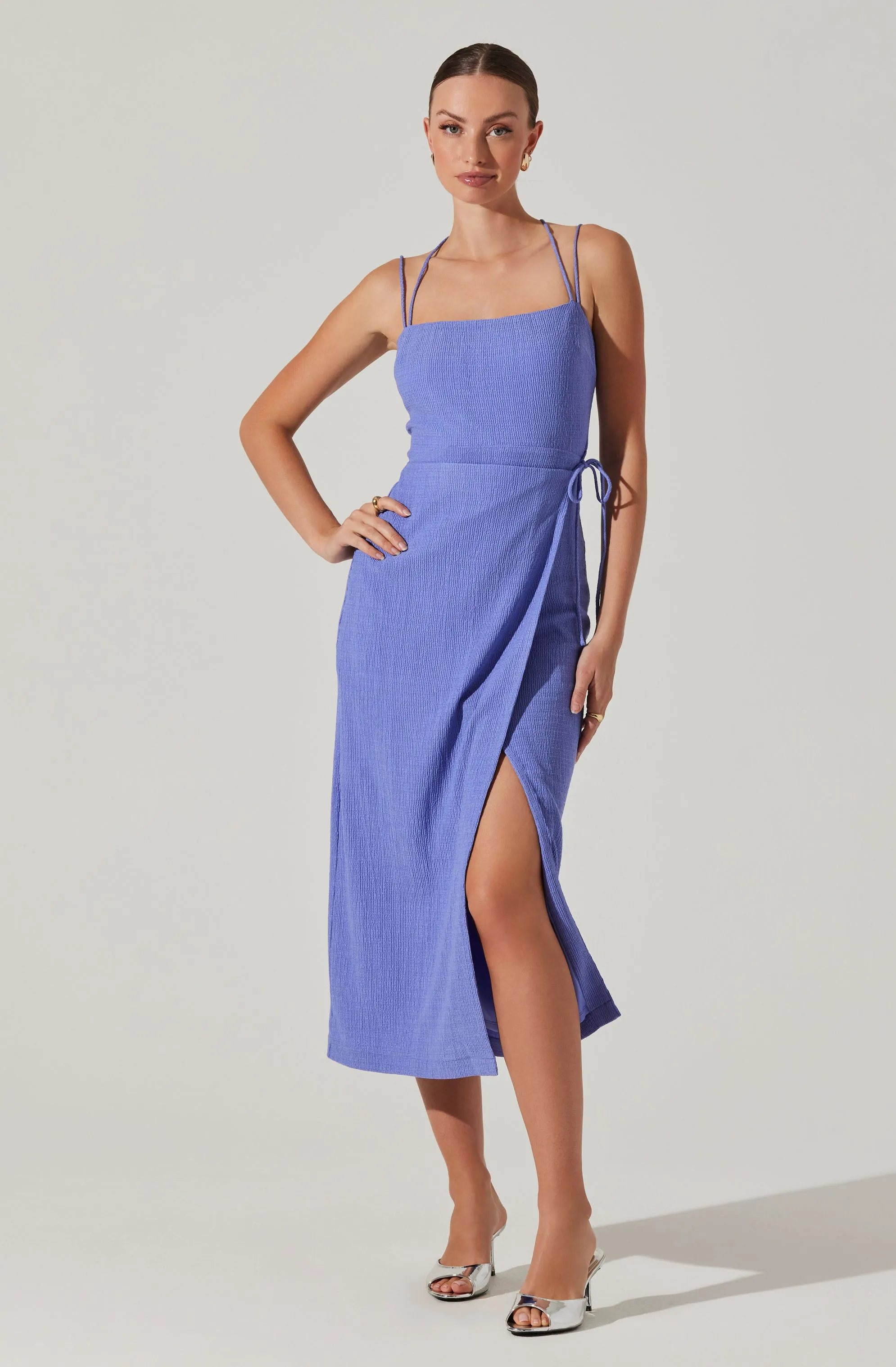 Brinda Wrap Midi Dress