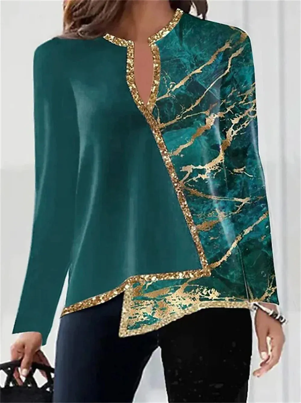 Butterfly Print Velvet Shirt Blouse for Women - Pink, Blue, and Green