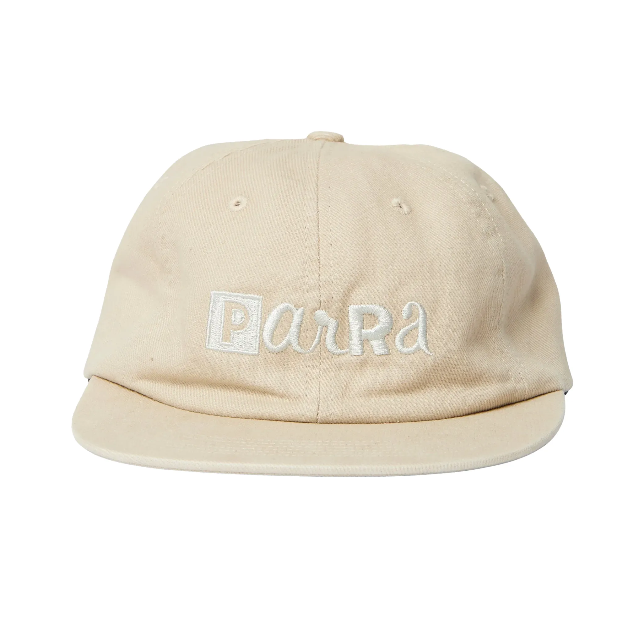 By Parra Blocked Logo 6 Panel Hat Off White