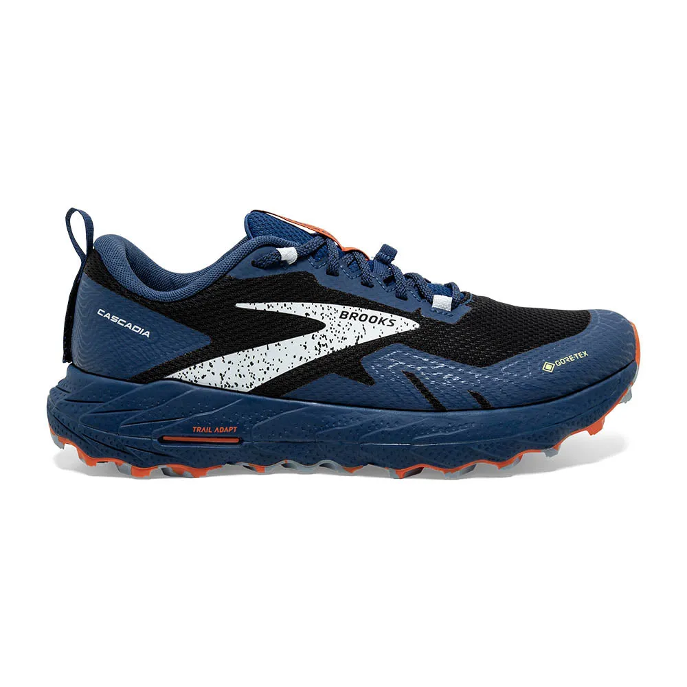 Cascadia Waterproof Trail Runner Black (Men' size scale)