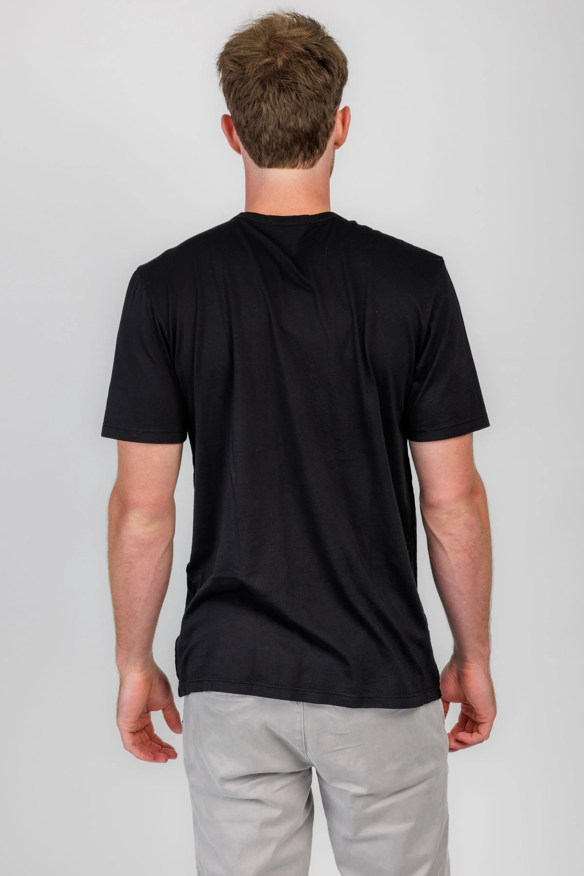 Classic Crewneck T-Shirt in Jet Black