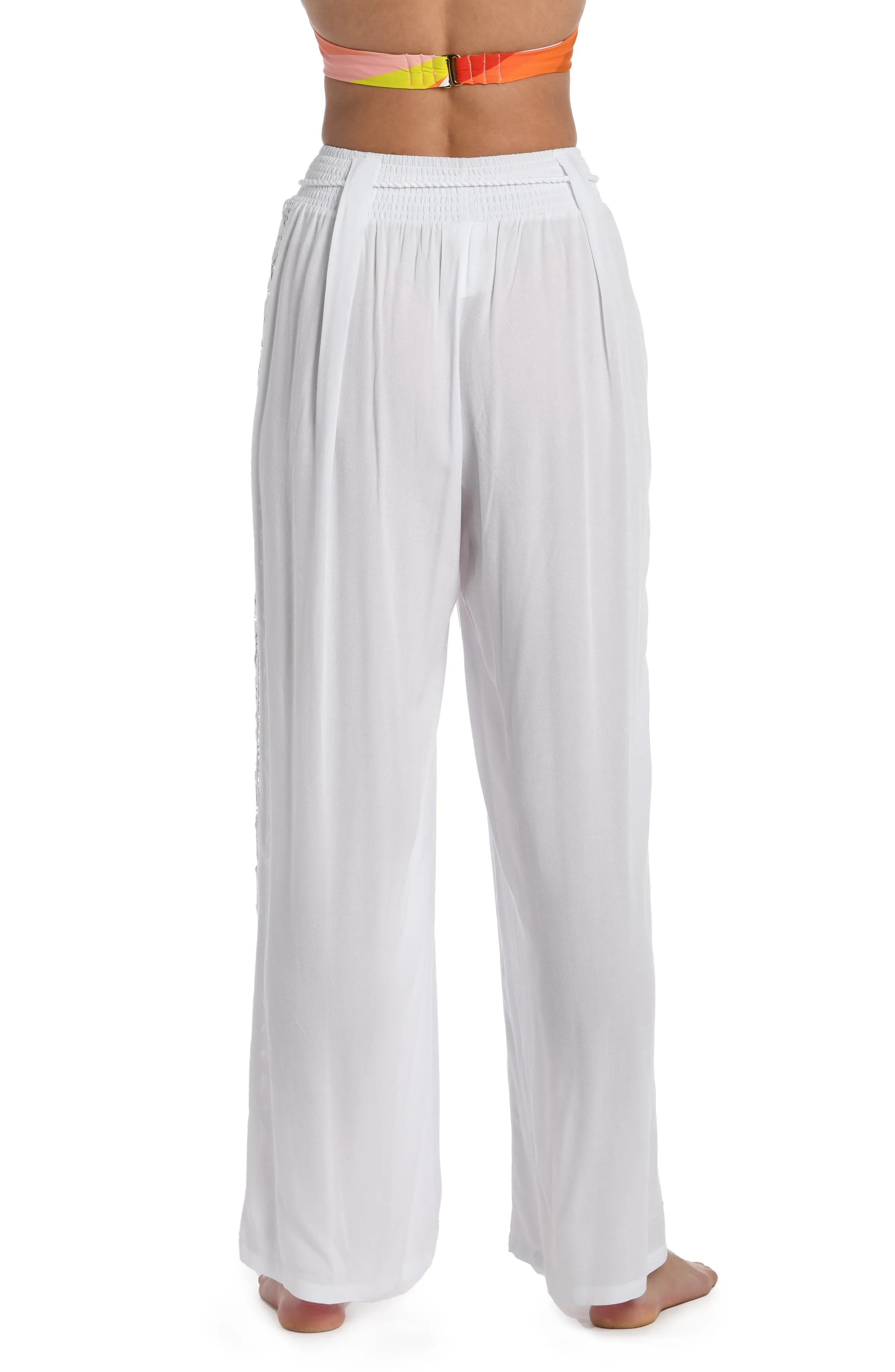 Coastal Covers Palazzo Pant - White