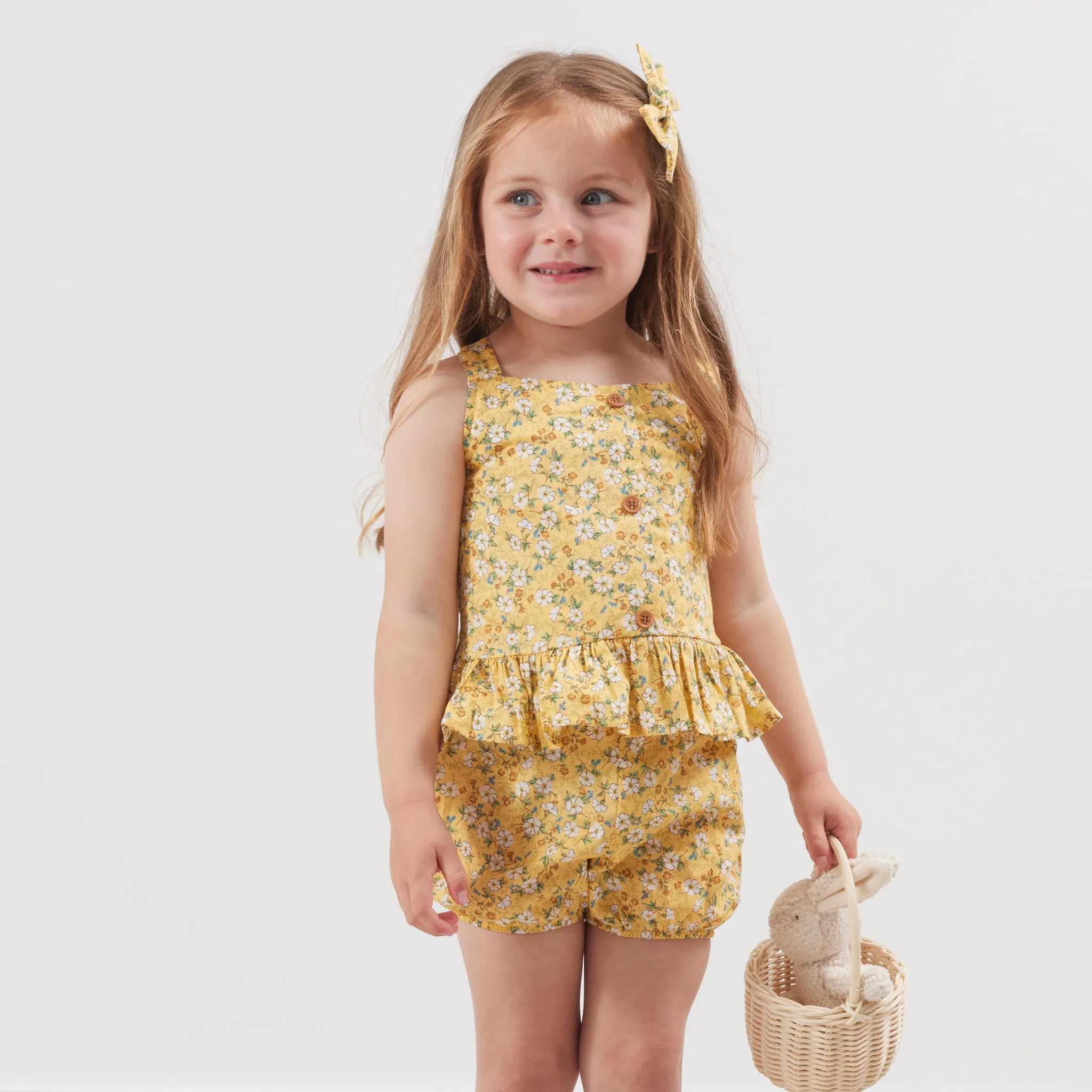 Coco Button Top & Shorts Set - Betty