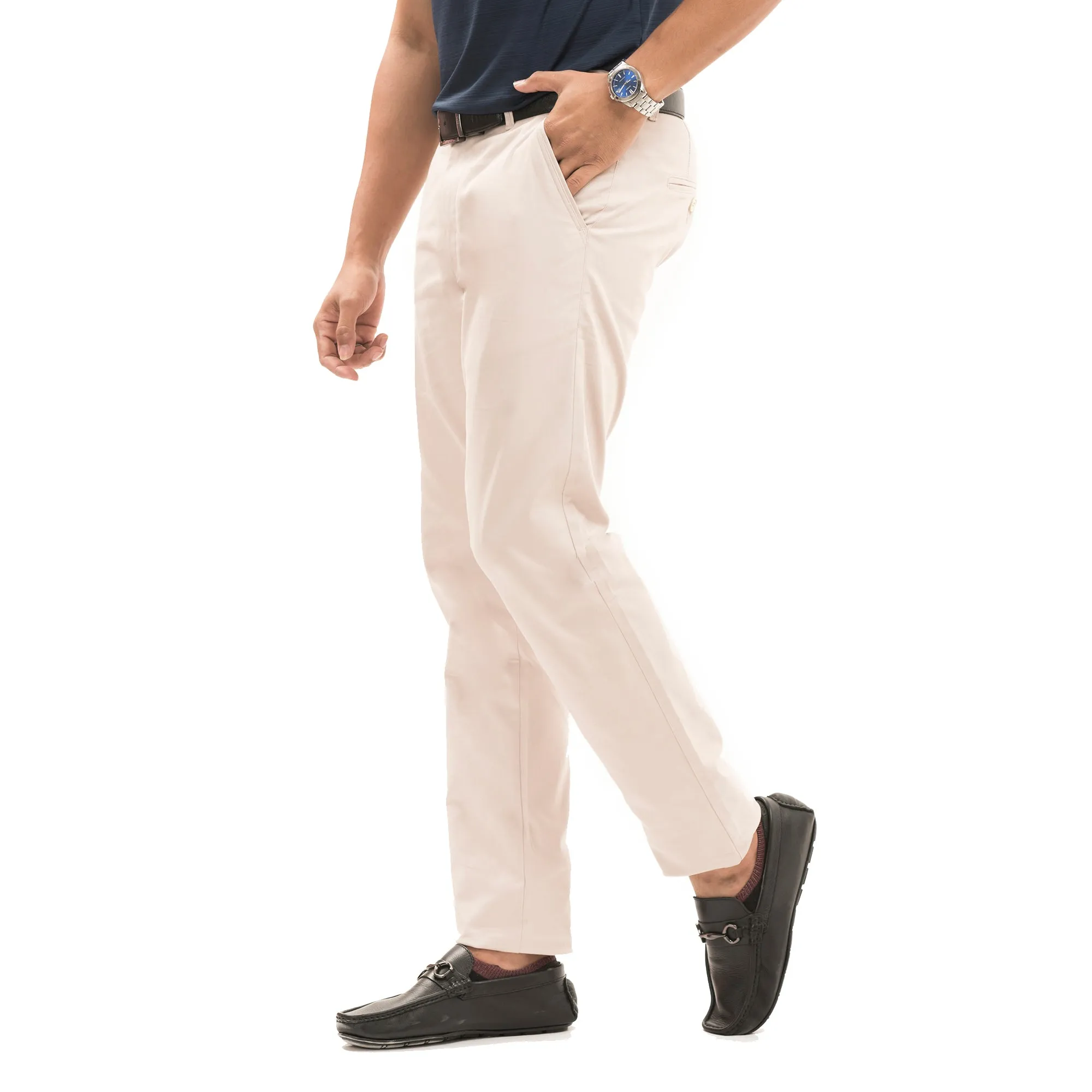 Cotton Chinos-Beige