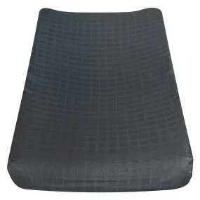 Cotton muslin change pad cover - charcoal