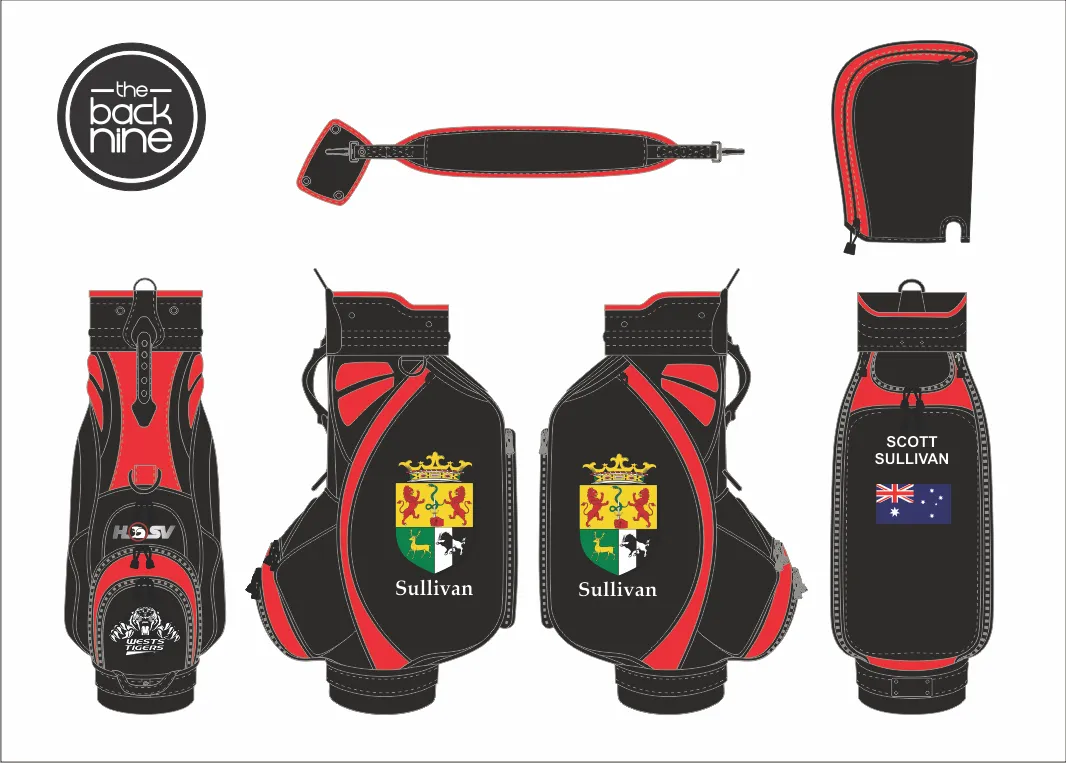 Custom Tour Staff Golf Bag - Tournament