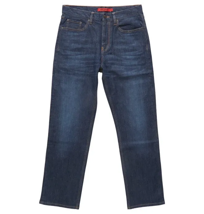 DC Worker Relaxed Fit Jeans - Dark Stone (Blue Demin)