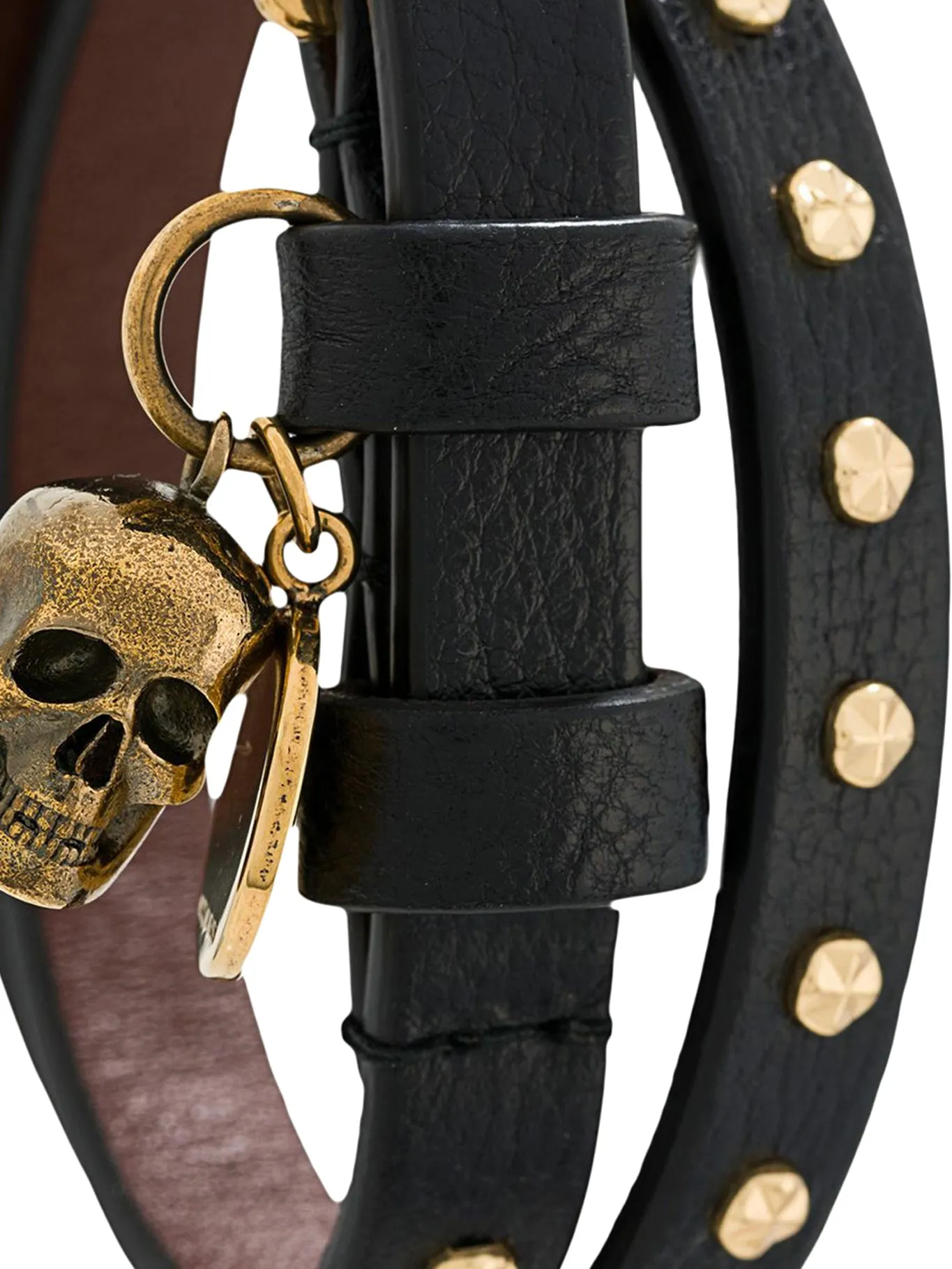 double wrap skull bracelet