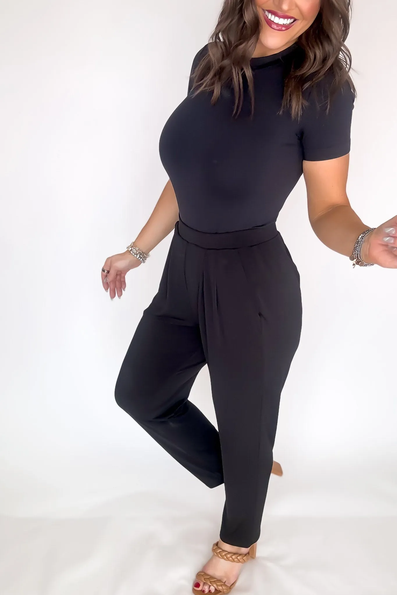 Dress It Up Black Stretch Dress Pants