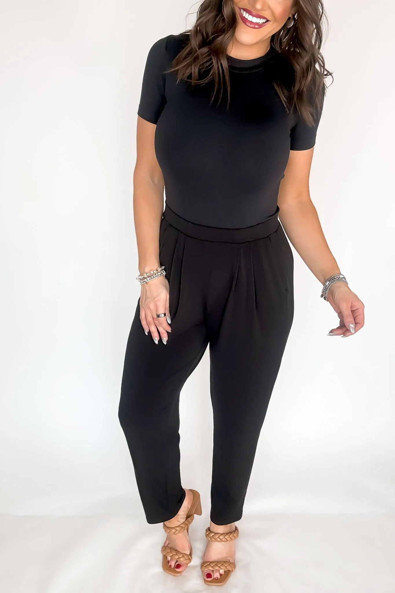 Dress It Up Black Stretch Dress Pants