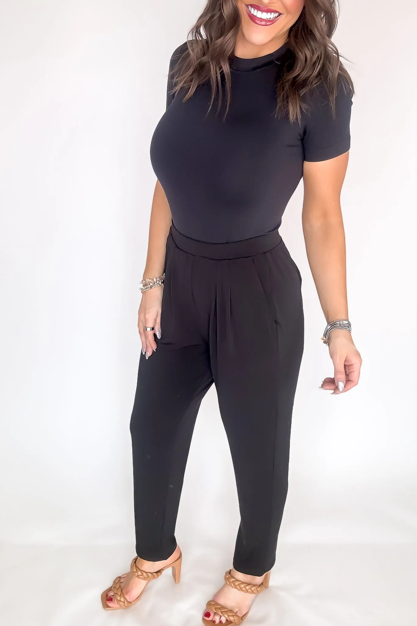 Dress It Up Black Stretch Dress Pants