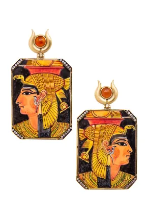 Egypt Miniature Painting Earrings