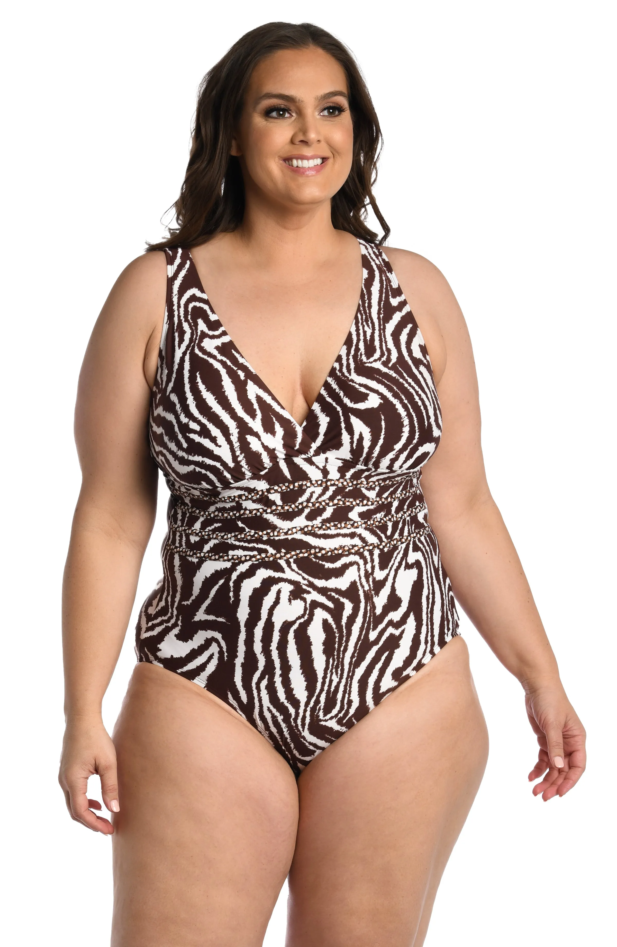 Fierce Lines Multi-Strap Cross-Back One Piece - FINAL SALE