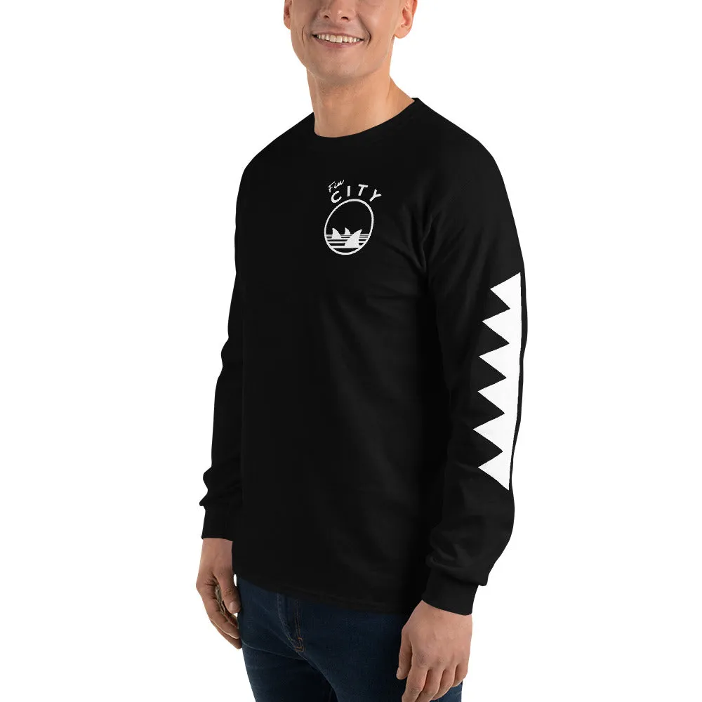 Fin City - Black Long Sleeve T-Shirt