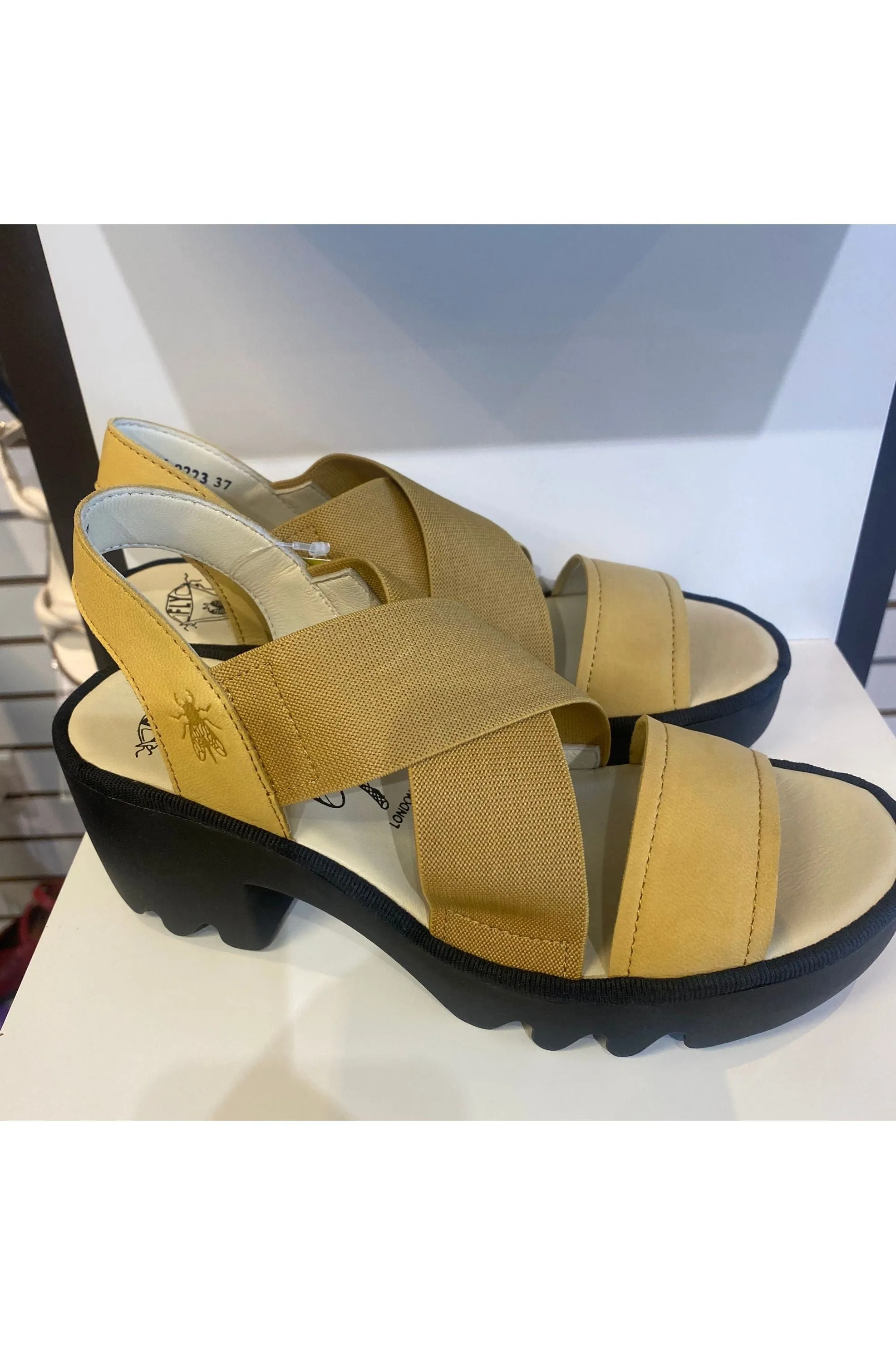 Fly London Elastic and Leather Sandal - Style TAJI