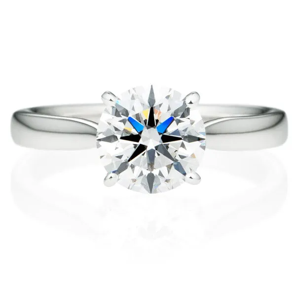 Four Prong Round Brilliant Engagement Ring [Setting Only] - EC017