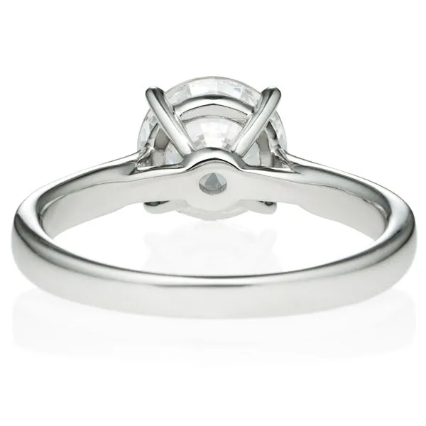 Four Prong Round Brilliant Engagement Ring [Setting Only] - EC017