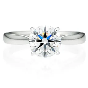 Four Prong Round Brilliant Engagement Ring [Setting Only] - EC017