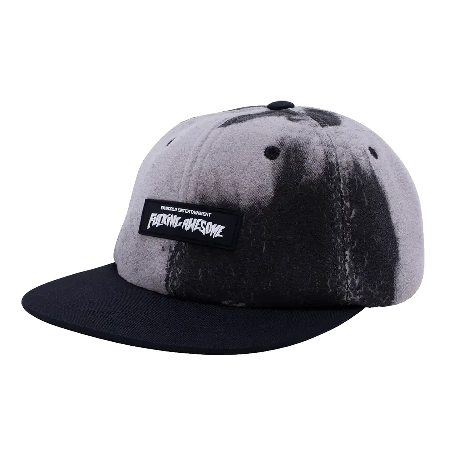 Fucking Awesome Burn Face 6-Panel Hat - Black